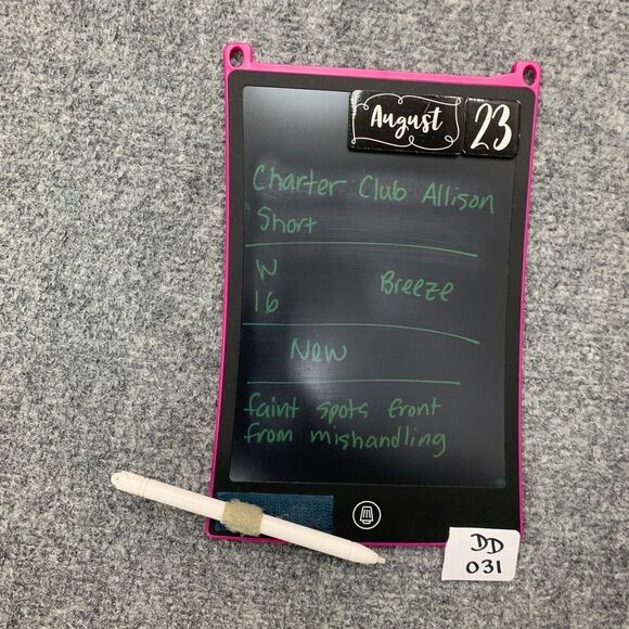 Charter Club Shorts Womens 16 Allison Fit Cloud Blue Modern Mid Rise Drawcord - Picture 11 of 12